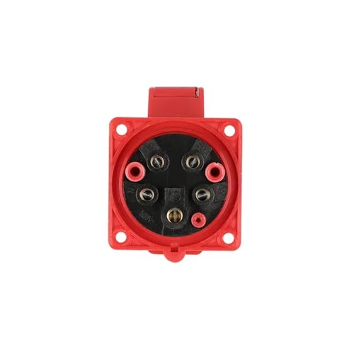 Toma de pared estanca e impermeable IP67 de 63A para uso industrial 5