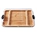 FARBERWARE Build-a-Board Cutting Board with Three Compartments and Clear Locking Lid for Charcuterie, Snacks, and More, Acacia