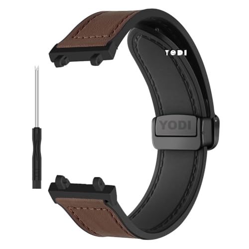 Image of YODI Strap Band Compatible with Amazfit T-Rex 2 Smartwatch Only Soft Silicone | Nylon | Chain | Leather Watch Straps with Installation Adjuster Tool For Amazfit TRex 2