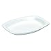 Genpak LAM79 Elite Laminated Foam Platter, 7 x 9, White, Rectangle, 125 Pack (Case of 4)