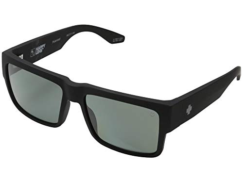 Spy Cyrus Soft Matte Black Happy Gray Green Polar Sunglasses