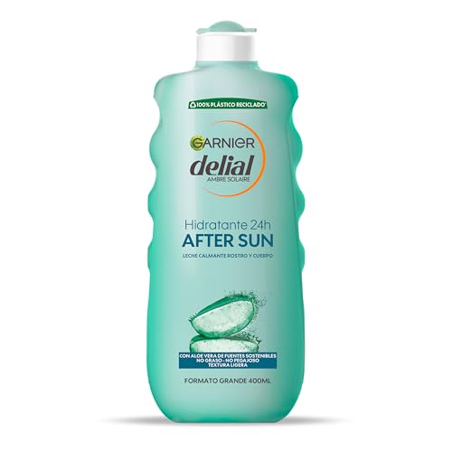 GARNIER DELIAL After Sun Crema Hidratante Calmante Con Aloe Vera Natural Formato Familiar 400 ml
