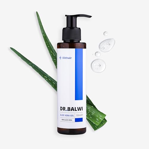 Dr. Balwi 98% Aloe Vera Gel für Haare & Kopfhaut – Feuchtigkeitspflege gegen Trockenheit & Juckreiz – Stärkt Haarwurzeln & fördert Haarwachstum – Ohne Silikone & Parabene – 150ml