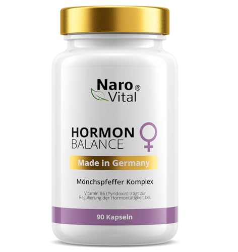 Hormon Balance Frauen Komplex mit Mönchspfeffer hochdosiert, Myo Inositol & Yamswurzel für Zyklus, PMS, PCO, Wechseljahre Menopause | 90 vegane Kapseln mit Agnus Castus