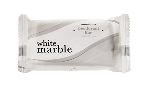 White Marble quot;Individually Wrapped Deodorant Bar Soap, White, 2.5oz Bar,