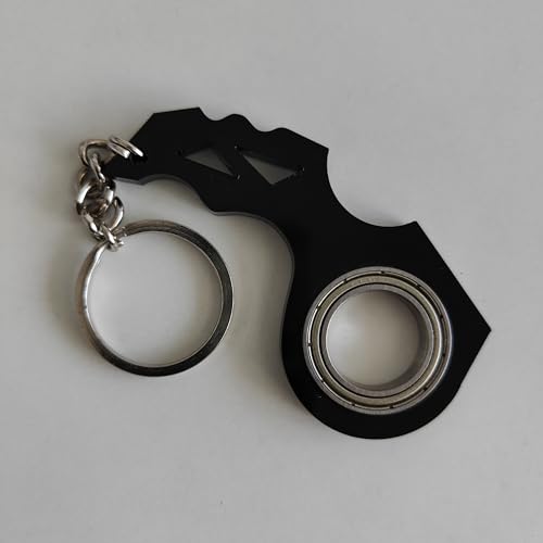 Image of Ninja Spinner Keychain | 3D Printed Fidget Toy | Pack of 1 | Smooth Spin Action | Stress Relief Gadget | Collectible for Ninja Fans | Gift for Boys & Men | Made in India