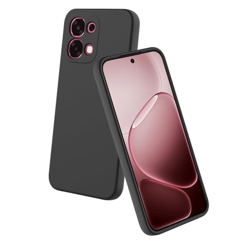 Image of Back Cover for Oppo F31 5G | Full Camera Protection | Premium Liquid Silicon Case | Flexible Bumper Case for Oppo F31 5G (Black)