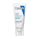CeraVe Loção Facial Hidratante Oil Control para Pele Mista a Oleosa, Com 3 Ceramidas Essenciais, Ácido Hialurônico e Niacinamida, Hidratação Prolongada e Acabamento Matte, 52g