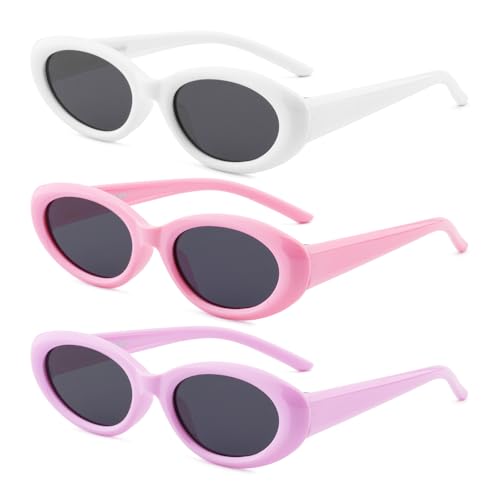 EYEBUDDY 3 Packs Kids Sunglasses-100% UV400 Protection Polarized Sunglasses, Girls Sunglasses Lightweight Portable Age 5-10