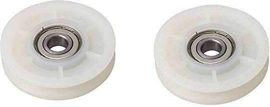 Exercise Machine Attachments Gym Pulley 4-inch (White) - Pack of of 2 Multi-Training Bar ()-image-29