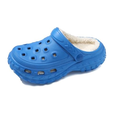 SECHRITE Kids Fur Lined Garden Clogs Cover