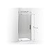 KOHLER 707531-L-SHP Revel Shower Door, Crystal Clear Glass with Bright Polished Silver Frame