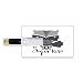 Produktbild 64 GB USB-Flash-Thumb-Laufwerke Kindergarten Bank Kreditkarte Form Business Key U Disk Memory Stick Speicher Cartoon-Stil Waschbär Superheld mit einem Kostüm und Cape Childish Animal Design,Multicolor