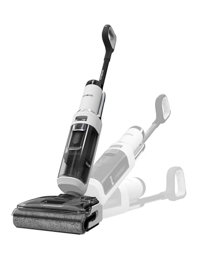 Tineco Floor One S6 Stretch Lite Aspiradora en Seco y Húmedo, con Ángulo de Inclinación de 180°, Diseño Compacto de 13 cm, Tiempo de Funcionamiento Prolongado, Limpieza de Bordes de Tres Lados