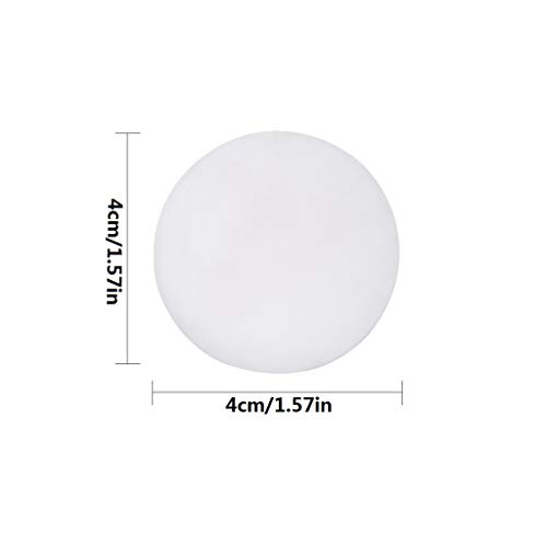 Door Handle Bumper, Silicone Doors Knob Wall Shield, Self Adhesive Round Soft Rubber, Door Stopper Pads, Pack Of 6 Pieces, Diameter 1.6", White #TOP1
