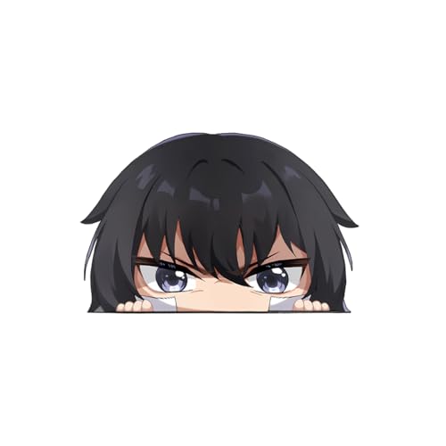 Image of Solo Leveling Peeker Anime Manga Decal Water Resistant Sticker Indoor Use Ideal for Laptop Window (Chibi Sung)