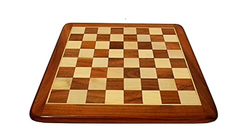 Image of Tournament Professional Wooden Chess Board Without Chess Pieces (21 Inch)-Brown, For Kids & Adults