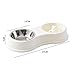 APGLSXY Non-Slip Base Pet Dog Cat Bowls Stainless Steel Slow Feeding Feeder Water Bowl for Feeding Kitten Indoor Food Dish