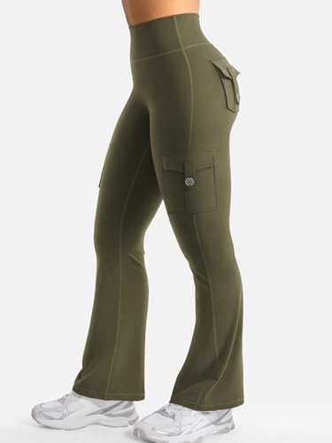 Image of YEOREO CoreFlex Women Workout Flare Leggings