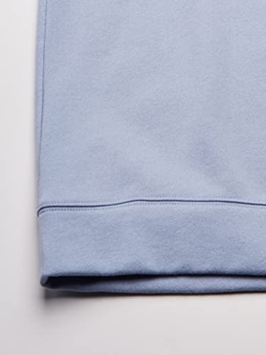 Nautica Men's Solid 1/4 Zip Fleece Sweatshirt Sweater, Linen Blue, Large