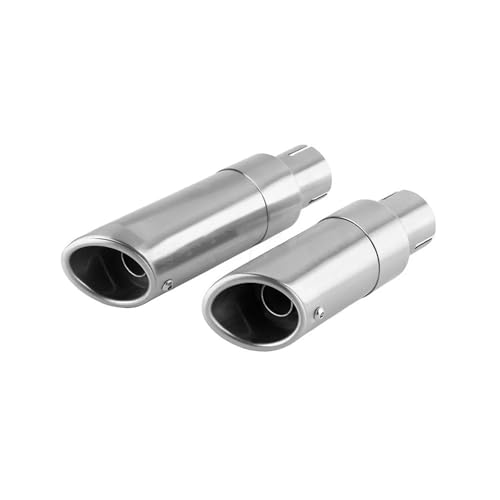 Motorrad Endschalldämpfer Für Indian Scout Für Rogue Sixty 2022 2023 2024 Escape Tip Slip-on-kompatible Schalldämpferrohre Auspuffschalldämpfer(Silver)