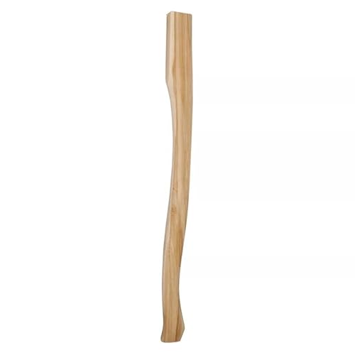 Axe Handle Replacement, Solid Wooden Beech Wood Strong Quality, Heavy Duty, Durable & Long Lasting, Axe Handle Shaft Replacement, Curved Axe Handles for Home Farm Garden Axe (Brown, 31in/ 80cm)