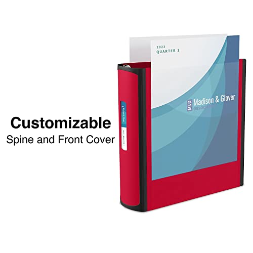 Staples 807717 Better 3-Inch D 3-Ring View Binder Red (18367) #TOP2