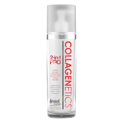 Collagenetics 2 in 1 Pro Red Light Therapy Prep Lotion & Tan Acc
