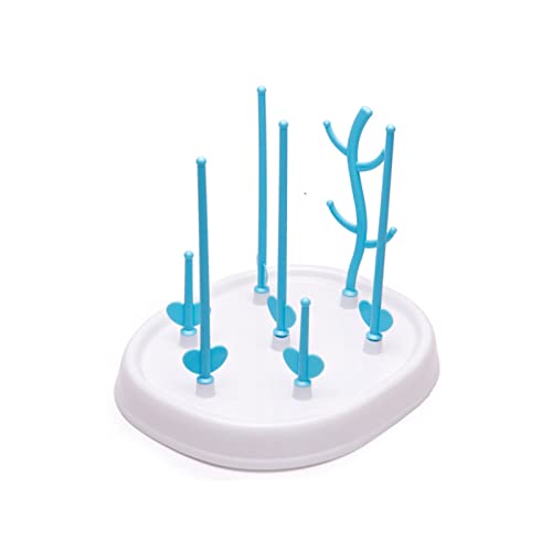 Siphon Biberon, Egouttoir à Biberons, Egoutte Biberons Arbre, Bébé Séchoir Porte Bouteille, Égouttoir Bouteille Avec Bac D'égouttement, Amovible, pour Les Bouteilles, Tétines, Tasses et Accessoires