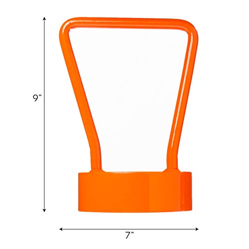 image for Crown Sporting Goods Hammer Throw Pud - Durable Steel, Bright Orange T