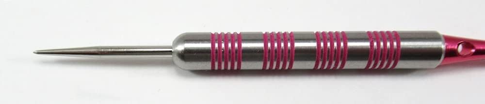 Ladies Pink Passion 25g Ringed/Smooth - Steel Darts, 80% Tungsten + Upgrade Kit
