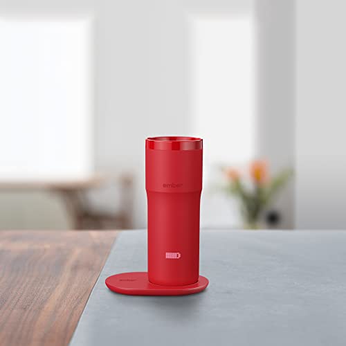 Ember Temperature Control Travel Mug 2, 12 Oz, App-Controlled Heated Coffee Mug with 3-Hour Battery Life and Improved Design, (PRODUCT) RED