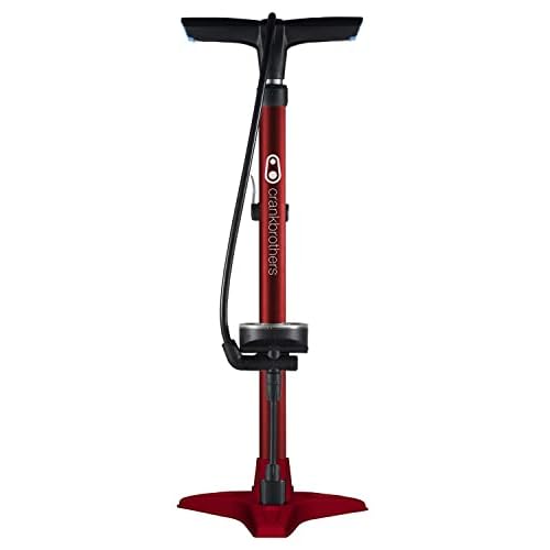 CRANKBROTHERS Bomba de Piso Gema-Estampado Base-Rojo, Talla única
