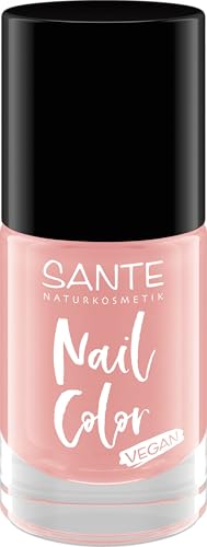 SANTE Naturkosmetik Perfect Peach - Esmalte de uñas (8 ml, vegano, 15 gratis, secado rápido, duradero, acabado brillante, ingredientes naturales)