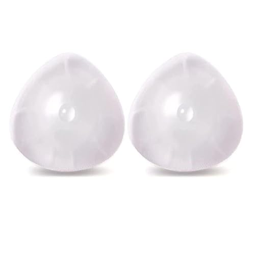 OSEMISS Transparente,B~Cup 400g/pair, 1 par de Formas de Pecho de Silicona Suave y Transparente, Almohadilla de Sujetador autoadhesiva de Forma Triangular para Traje de baño de Bikini