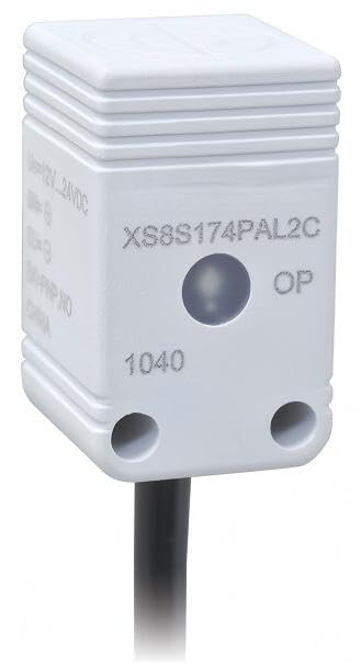XS8S173PBL2C,Inductive Proximity sensors XS, Little Square 17x17mm, PBT, Flush, Sn 5 mm,Discrete Output Signal,PNP,1 NC, 3-Wire,Cable 2 m,Original Packaging,Never Used,in Stock,Ship Now.