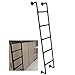 Produktbild GAOBINGB Universelle, robuste Trittleiter aus Metall zur Wandmontage für Keller, Fenster, Brunnen, Ausstieg, Hochbett, Etagenbett, Feuerklettern, 1,22 m, 1,52 m, 1,83 m, 2,13 m, platzsparend und (150