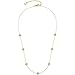 Produktbild JEWELS BY LEONARDO Halskette Ciao Lisette  Hals-Schmuck aus goldfarbenem Edelstahl  sieben feine blütenförmigen Zirkonia-Elementen  42-47 cm Länge  Schmuck Geschenk für Frauen  025744