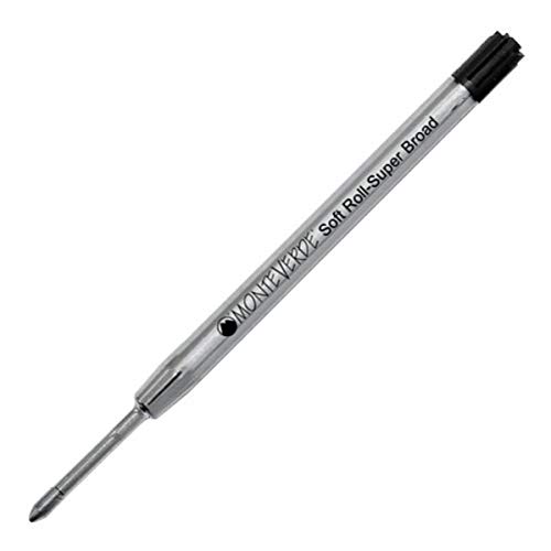 Monteverde Ballpoint Refill to Fit Parker Ballpoint Pens, Superbroad Point, Soft Roll, Black, 1.44mm, 2-Pack (P152BK)