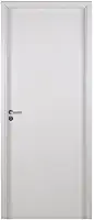 Kit Porta de Madeira Lisa 215x84cm com Batente de MDF Ultra 10cm Melamínico MGM Branco