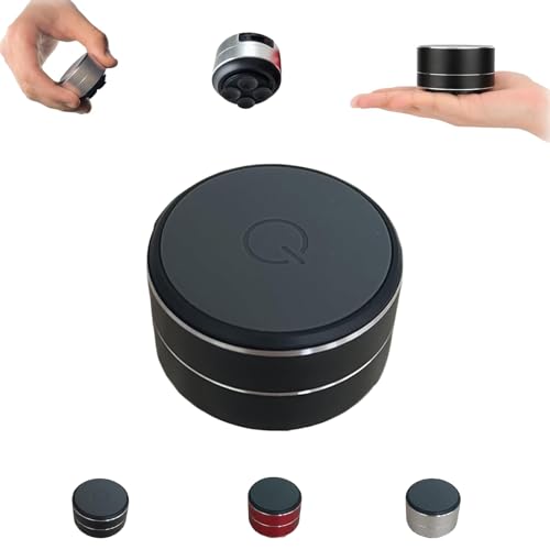 Buzzgo Speaker, Buzzgo Echo Speaker, Bone Conduction Bluetooth Speakers with Suction Cup, Adopting 360 ° TWS Stereo Technology, For Multiple Scenarios Outdoor, Travel, Shower, Gym, Etc (Black)