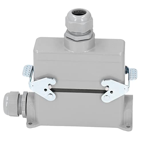 Conector rectangular HDC-HE-024 de tornillo 16A con carcasa de aluminio fundido 4