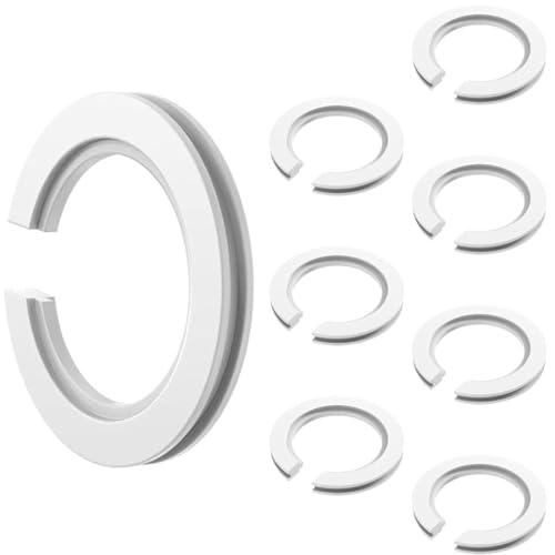 Acmerota 8 anillos reductores de pantalla de lámpara E27 a E14, anillo reductor de pantalla de luz de 42 mm a 29 mm, anillos adaptadores de pantalla de lámpara, anillo de lámpara E27