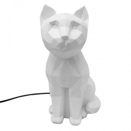 House of Disaster Lampe veilleuse Chat Blanc Origami Dimensions : 25 x 15 x 11 cm