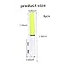 Fishing Glow Sticks 5pcs Large Led Glow Sticks for Fishing Bite Alarm Waterproof Fishing Rod Light Not Fall Off Rod Tip Glow Sticks for Fishing Tackle Accessory Green Light with Cr425 Battery Night