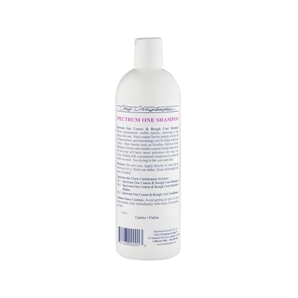 Chris Christensen Spectrum One Coarse & Rough Coat - Spezialshampoo für raues und grobes Fell | Professionelle Hundefellpflege, 473ml – Bild 3