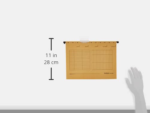 Herlitz 5874458 Hängemappe A4 UniReg 5er Packung, 230 g/qm braun