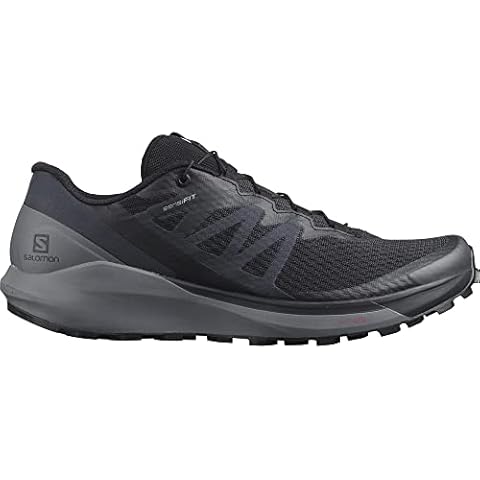 Salomon Sense Ride 4 Men's Trail Running Shoes, Responsive ride, Foothold & protection, and All-terrain grip, Black, 9 Cover