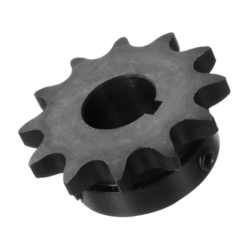 Image of uxcell #40 Chain Roller Sprocket B Type, 3 /4 inch Bore 14 Tooth Single Strand Chain Sprocket, Carbon Steel, Keyway with Set Screws