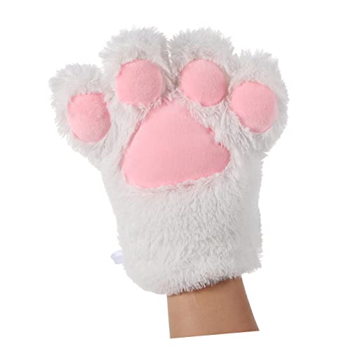 FRCOLOR Adorable Plush Cat Claw Gloves for Cosplay Soft Furry Design Suitable for Kids and Adults for Costume Parties and Themed Events4
